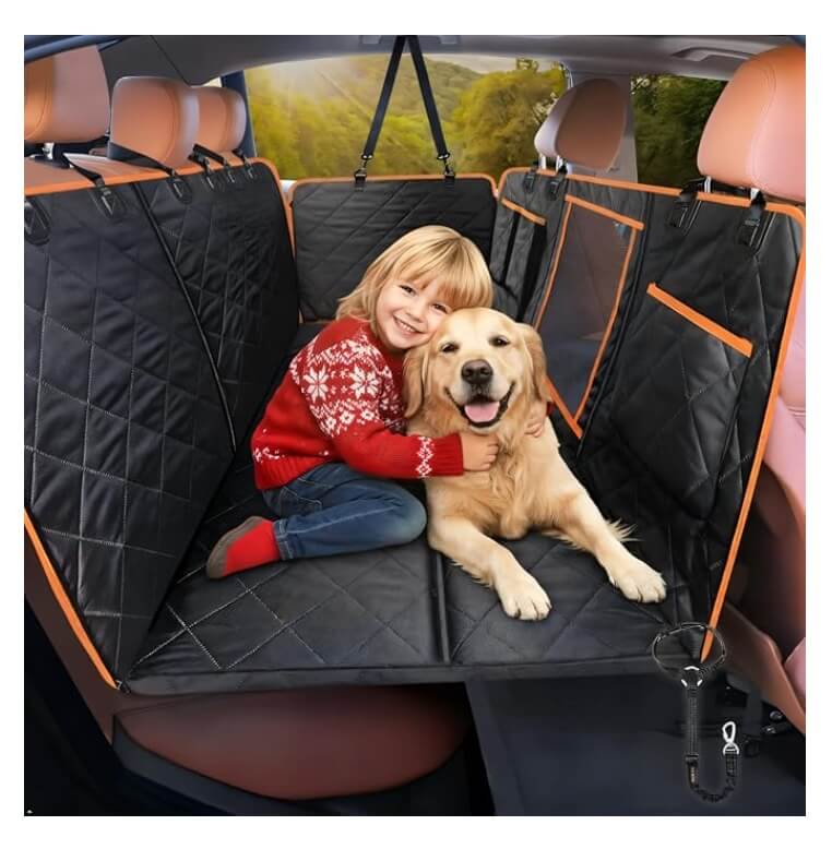 iBuddy Dog Seat Cover for Trucks with Mesh Window