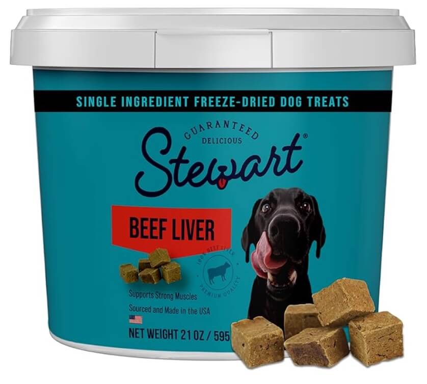 Stewart Pro-Treat freeze-dried beef liver dog treats